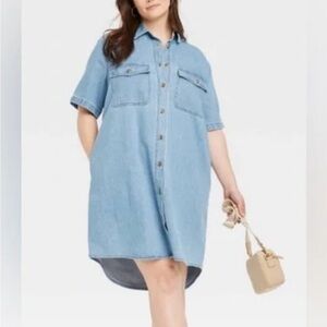 Universal Thread Sky Blue Denim Dress